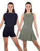 Solid Lycra Convertible Tank Dress
