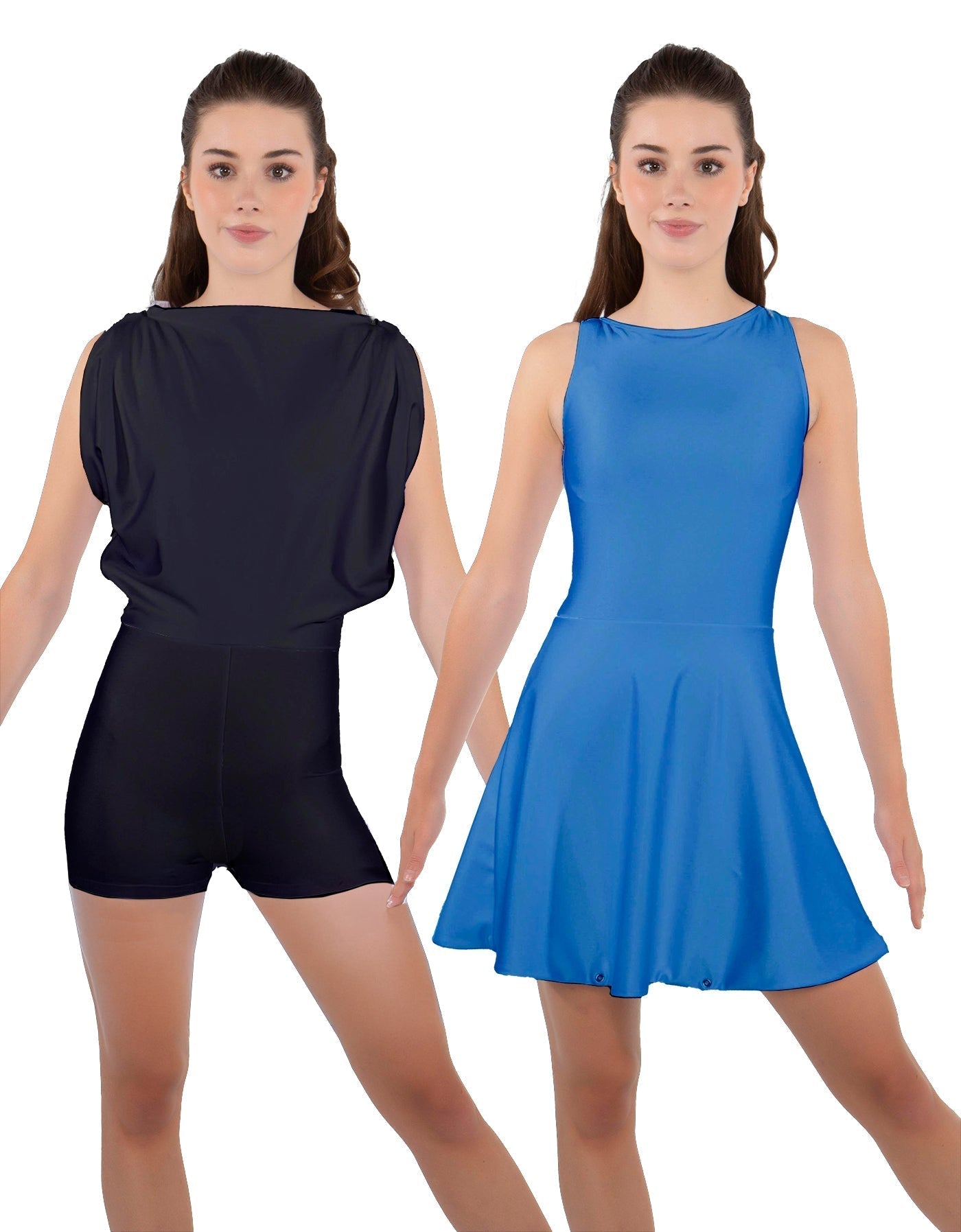 Solid Lycra Convertible Tank Dress