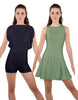 Solid Lycra Convertible Tank Dress