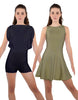 Solid Lycra Convertible Tank Dress