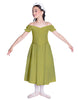 Solid Lycra Off The Shoulder Puff Sleeve Dress
