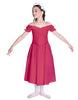 Solid Lycra Off The Shoulder Puff Sleeve Dress
