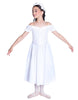 Solid Lycra Off The Shoulder Puff Sleeve Dress