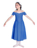 Solid Lycra Off The Shoulder Puff Sleeve Dress