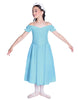 Solid Lycra Off The Shoulder Puff Sleeve Dress