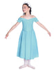 Solid Lycra Off The Shoulder Puff Sleeve Dress