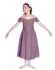 Solid Lycra Off The Shoulder Puff Sleeve Dress