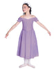 Solid Lycra Off The Shoulder Puff Sleeve Dress