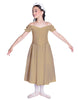 Solid Lycra Off The Shoulder Puff Sleeve Dress