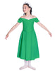 Solid Lycra Off The Shoulder Puff Sleeve Dress