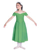 Solid Lycra Off The Shoulder Puff Sleeve Dress