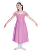 Solid Lycra Off The Shoulder Puff Sleeve Dress