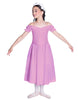 Solid Lycra Off The Shoulder Puff Sleeve Dress