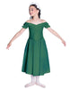 Solid Lycra Off The Shoulder Puff Sleeve Dress
