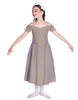 Solid Lycra Off The Shoulder Puff Sleeve Dress