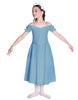 Solid Lycra Off The Shoulder Puff Sleeve Dress
