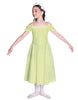 Solid Lycra Off The Shoulder Puff Sleeve Dress