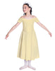 Solid Lycra Off The Shoulder Puff Sleeve Dress