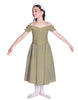 Solid Lycra Off The Shoulder Puff Sleeve Dress