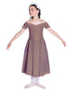 Solid Lycra Off The Shoulder Puff Sleeve Dress