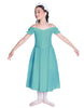 Solid Lycra Off The Shoulder Puff Sleeve Dress