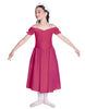 Solid Lycra Off The Shoulder Puff Sleeve Dress
