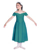 Solid Lycra Off The Shoulder Puff Sleeve Dress