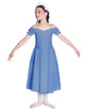 Solid Lycra Off The Shoulder Puff Sleeve Dress