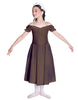 Solid Lycra Off The Shoulder Puff Sleeve Dress