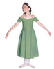 Solid Lycra Off The Shoulder Puff Sleeve Dress