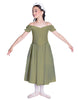 Solid Lycra Off The Shoulder Puff Sleeve Dress
