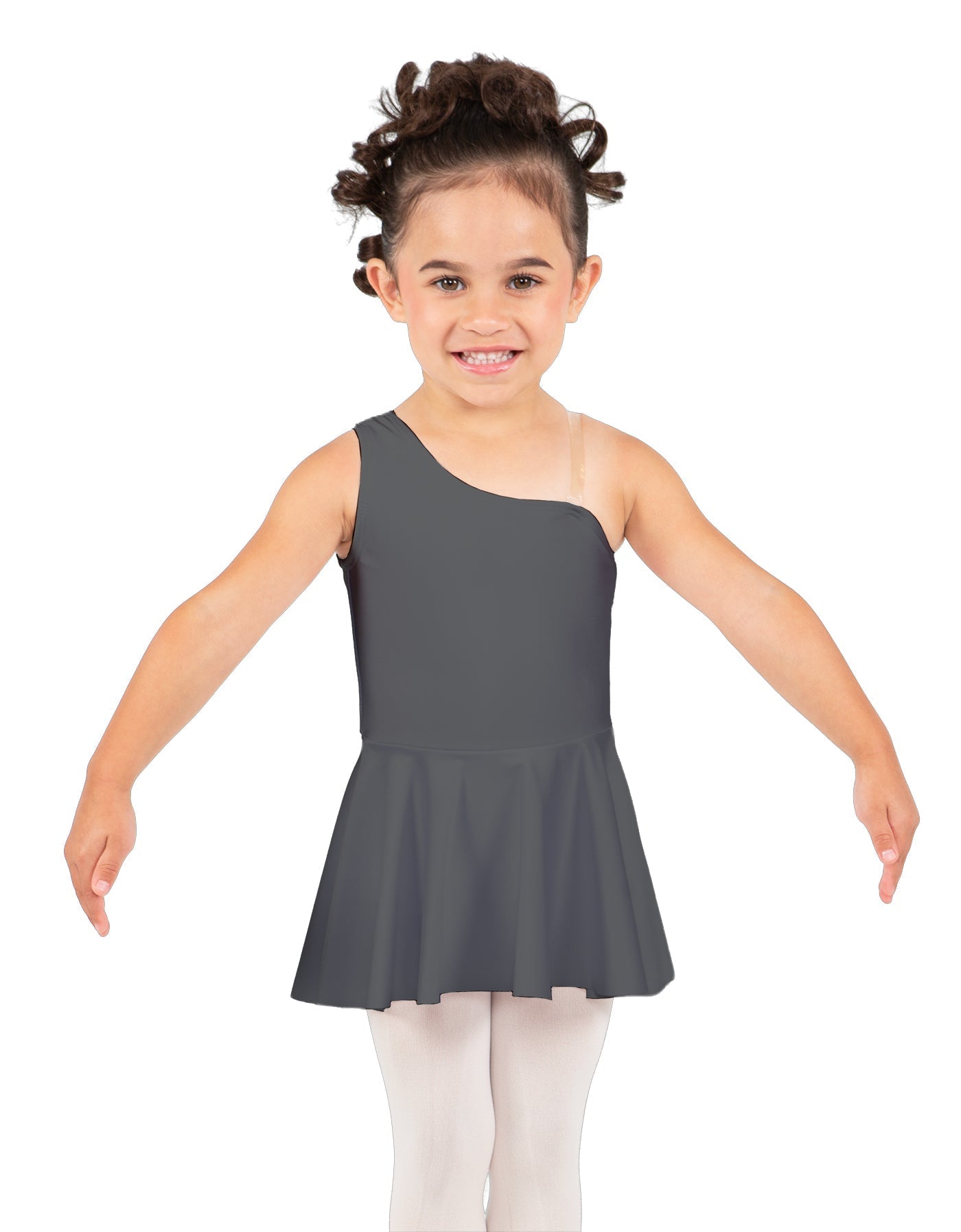 Solid Lycra One Shoulder Dress