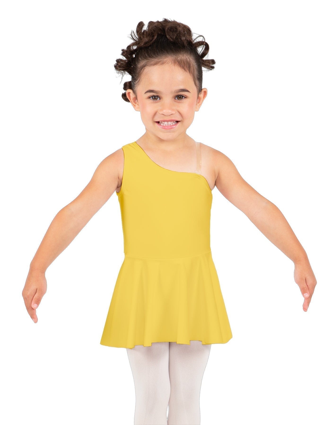 Solid Lycra One Shoulder Dress