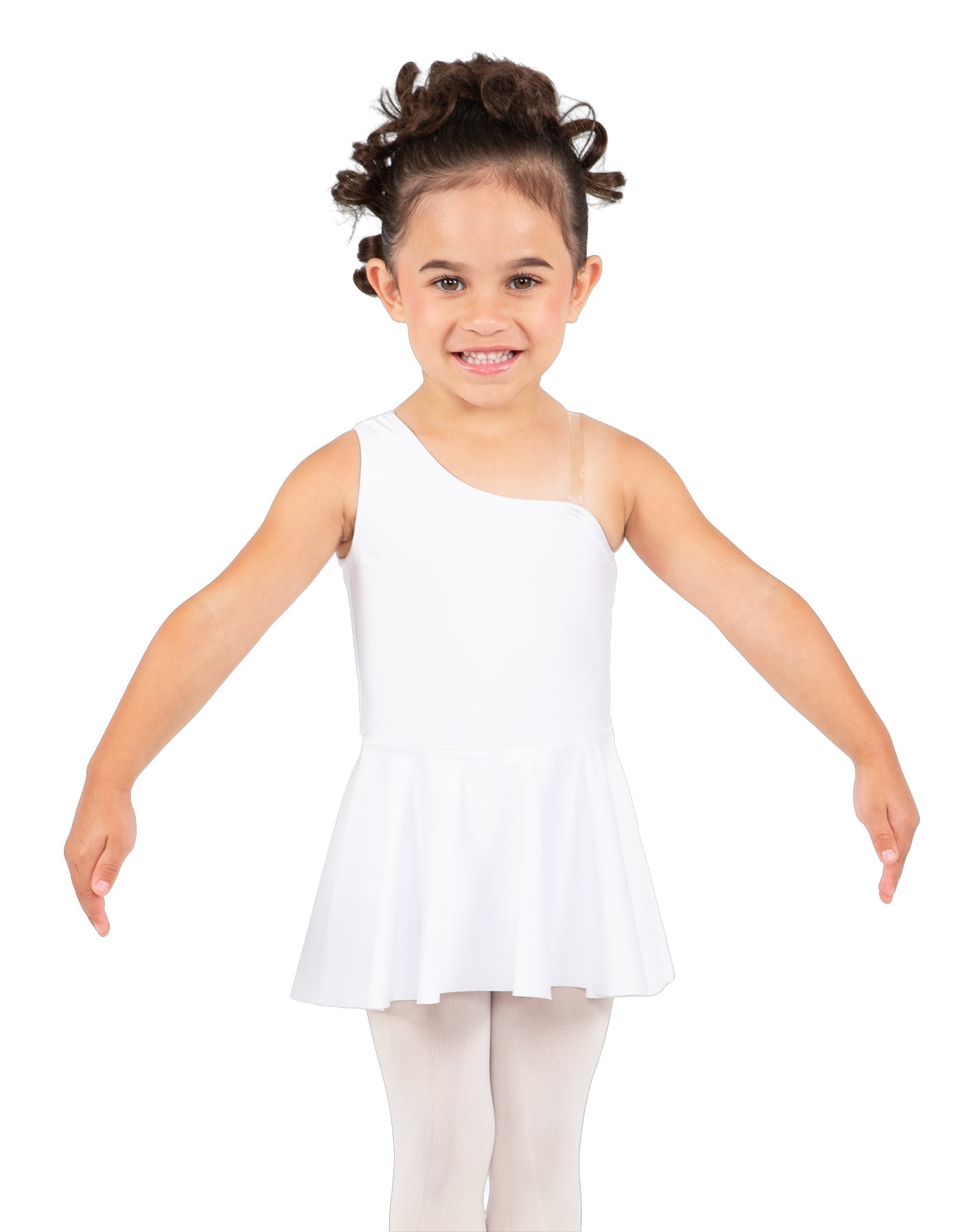 Solid Lycra One Shoulder Dress