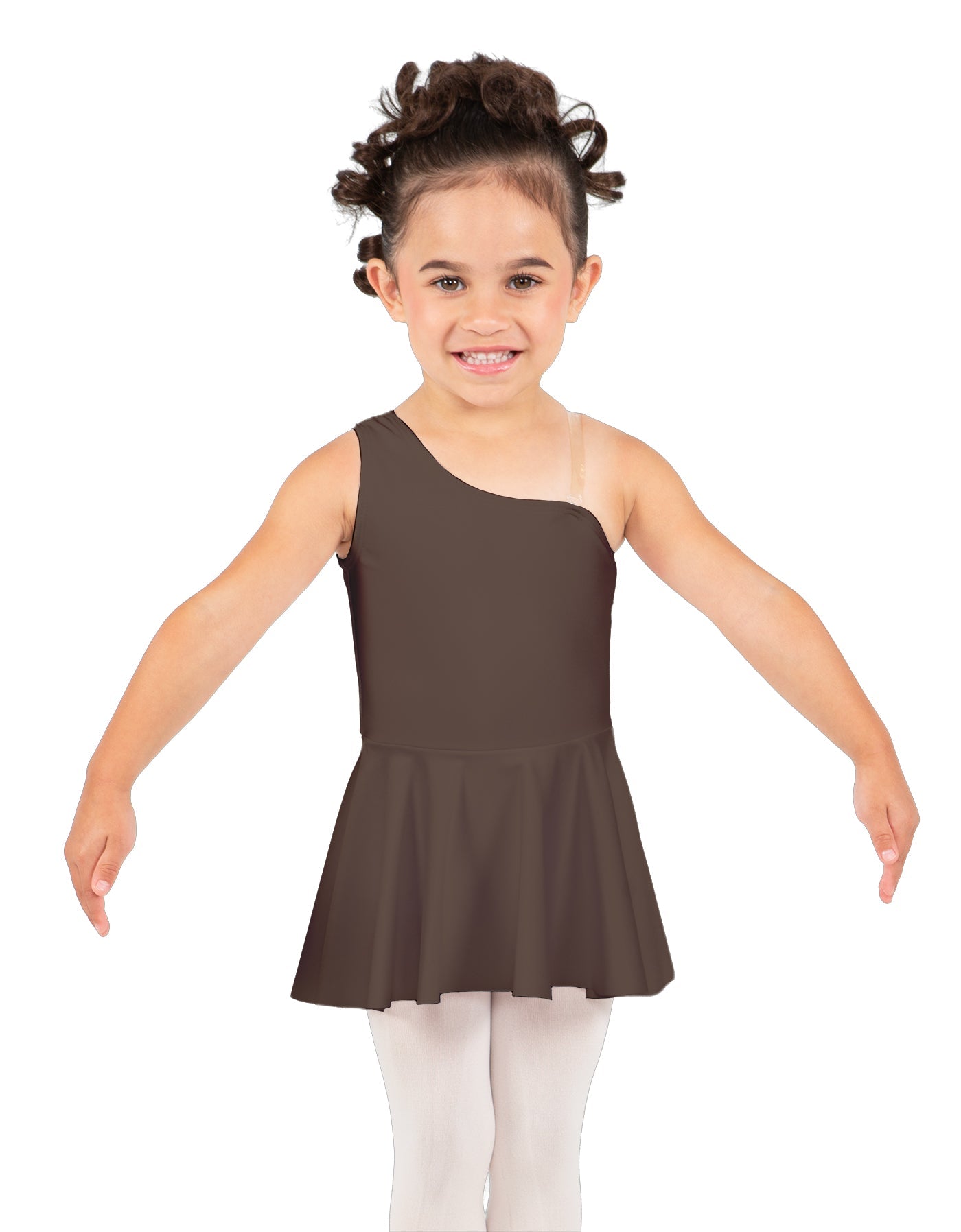 Solid Lycra One Shoulder Dress