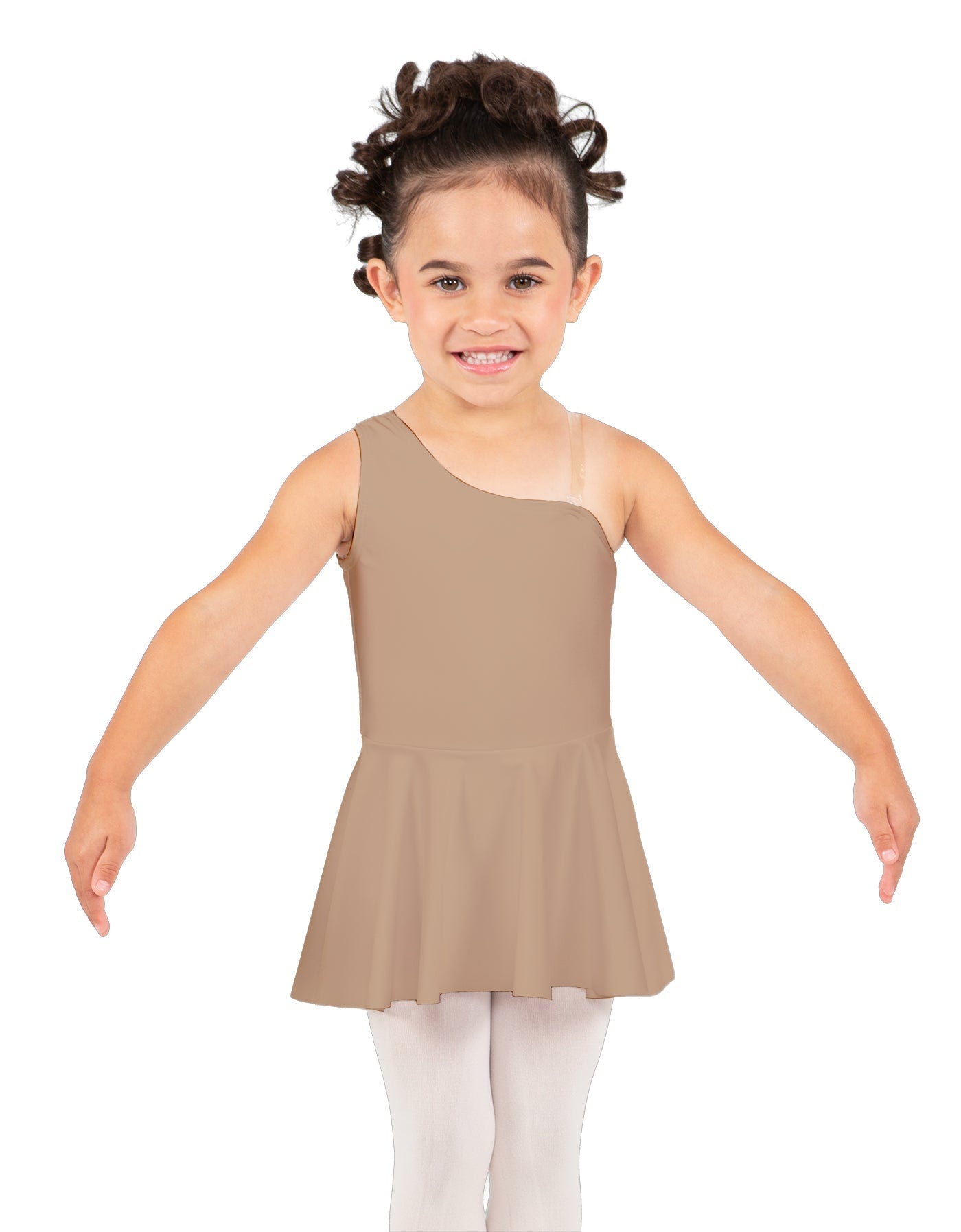 Solid Lycra One Shoulder Dress