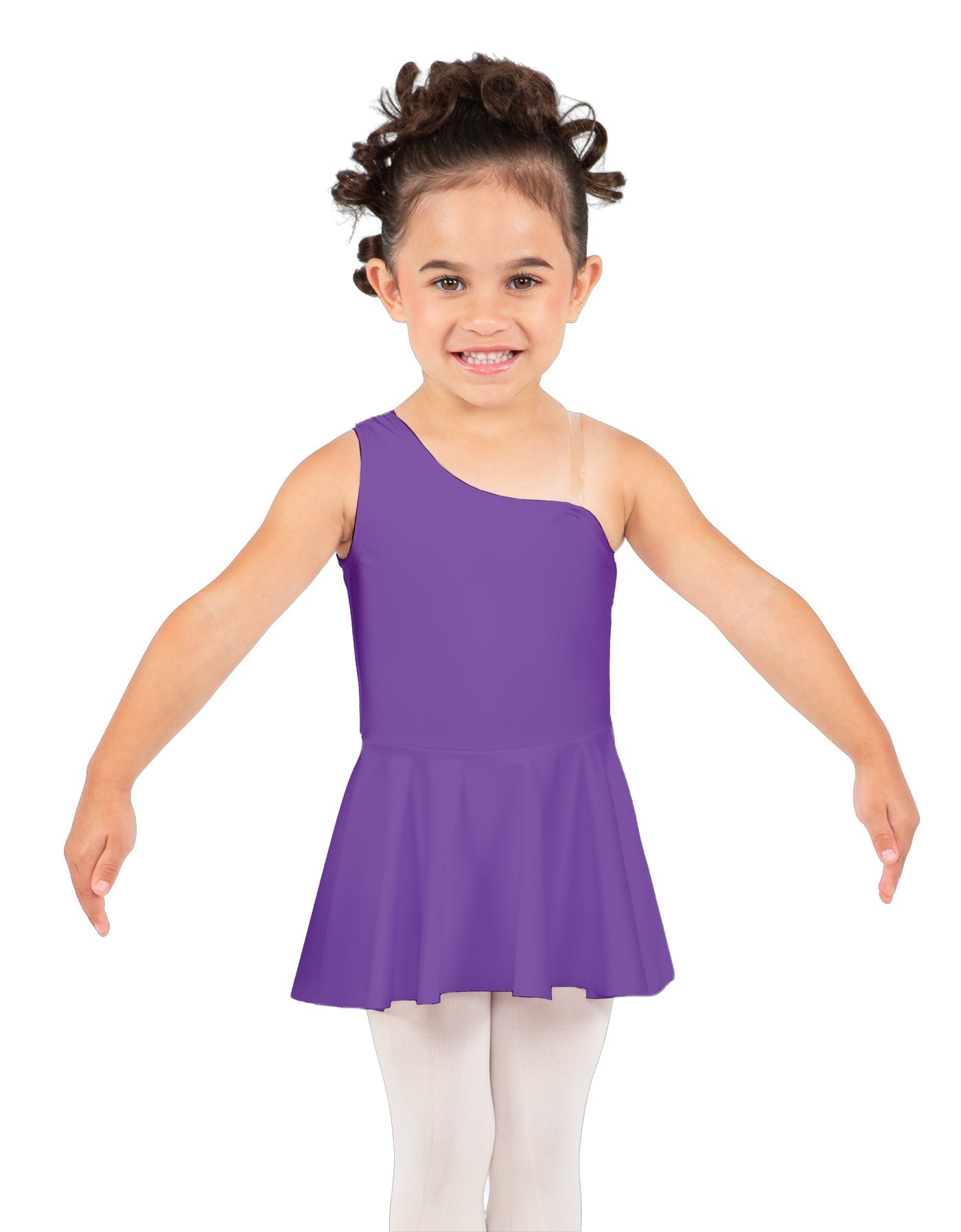 Solid Lycra One Shoulder Dress