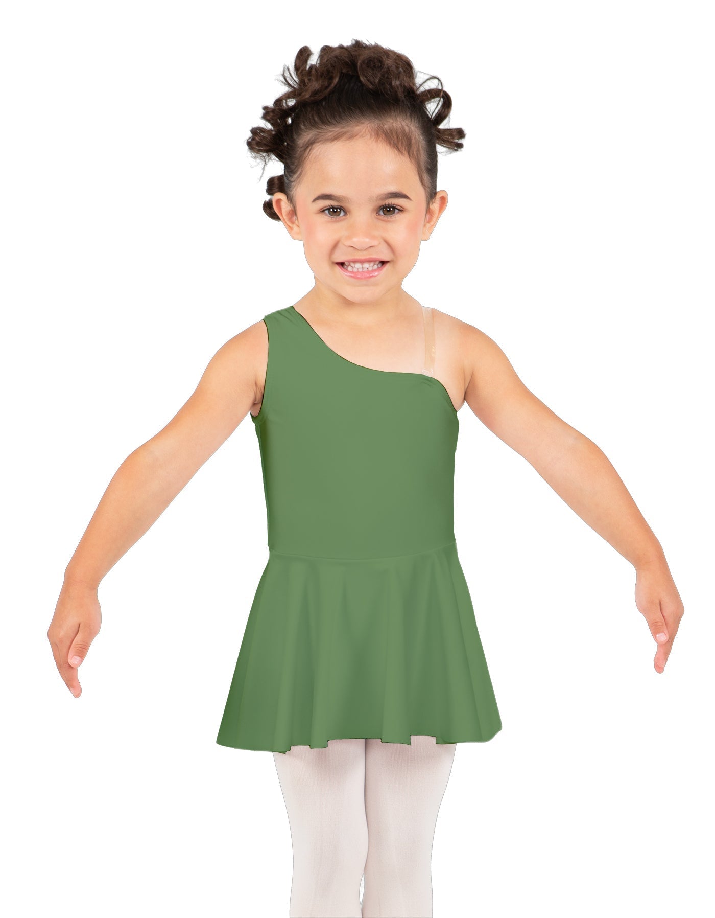 Solid Lycra One Shoulder Dress