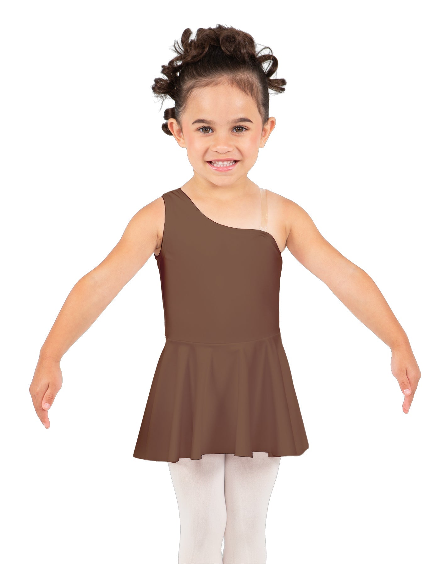 Solid Lycra One Shoulder Dress