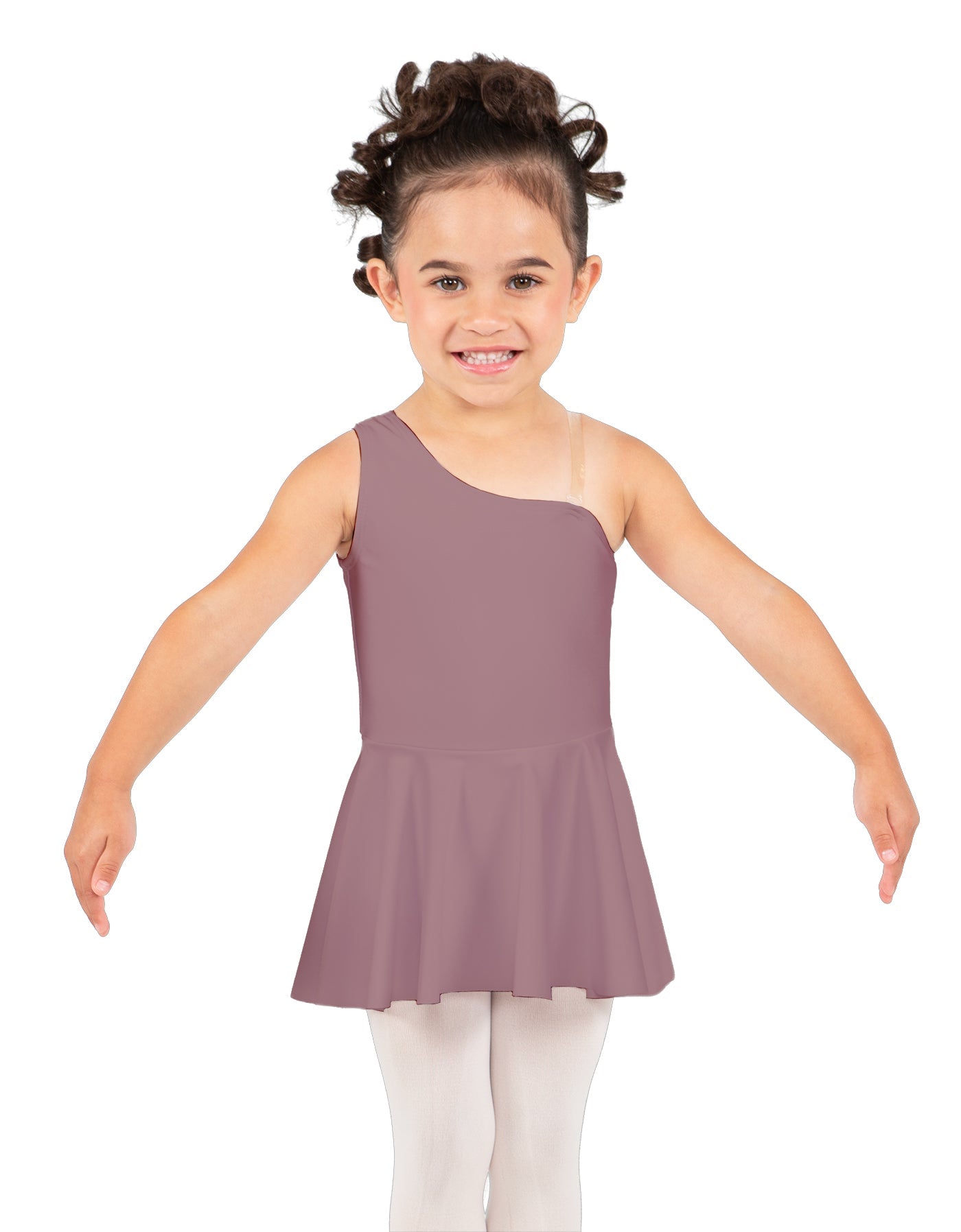 Solid Lycra One Shoulder Dress