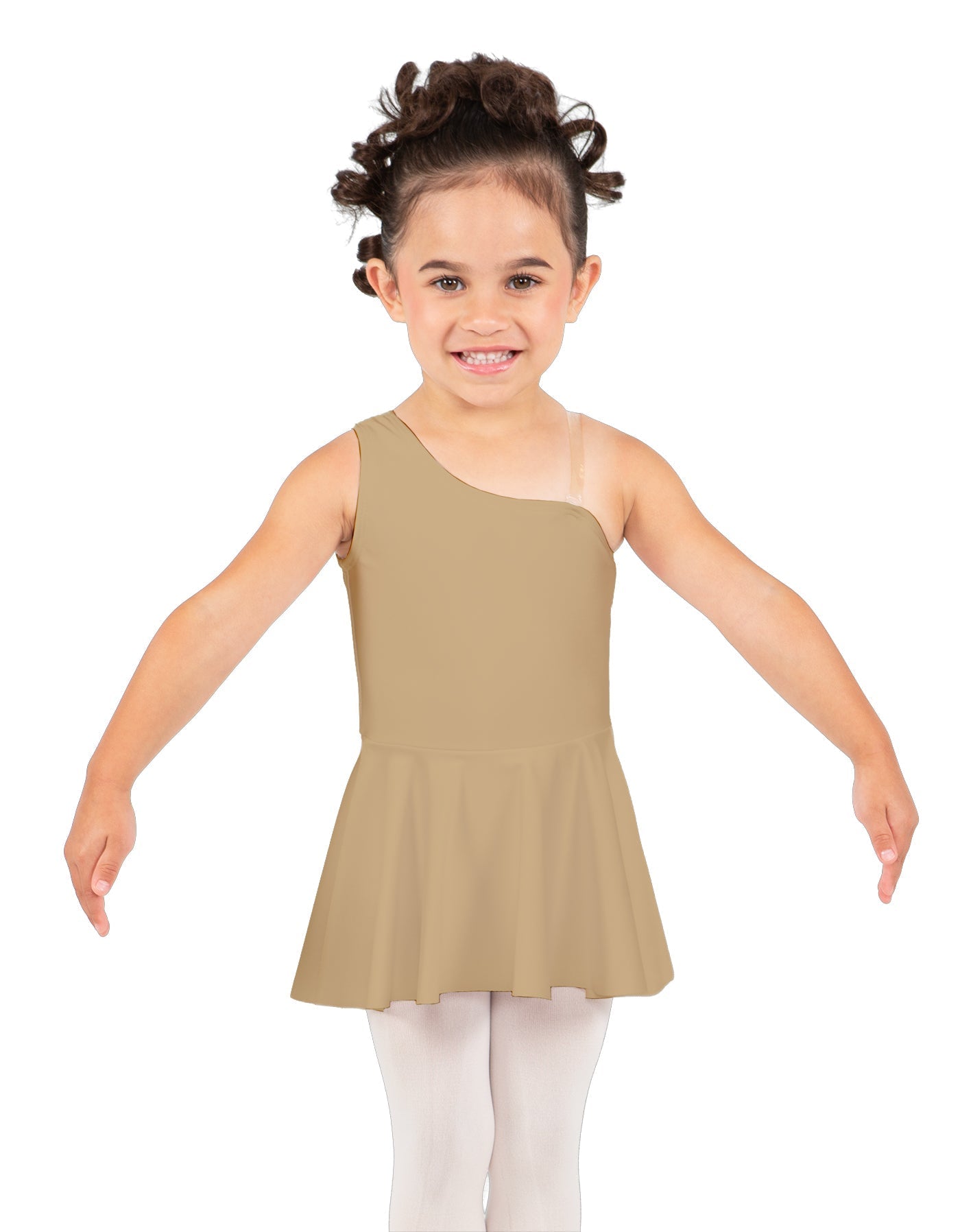 Solid Lycra One Shoulder Dress