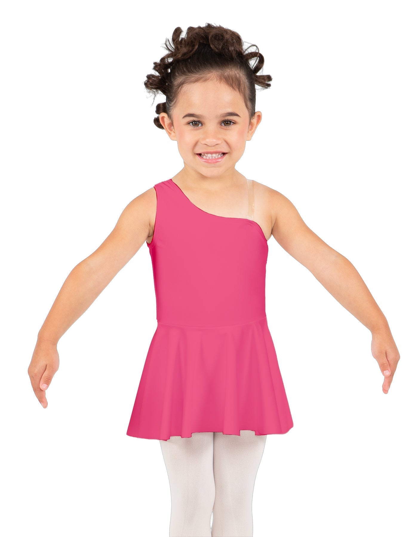 Solid Lycra One Shoulder Dress