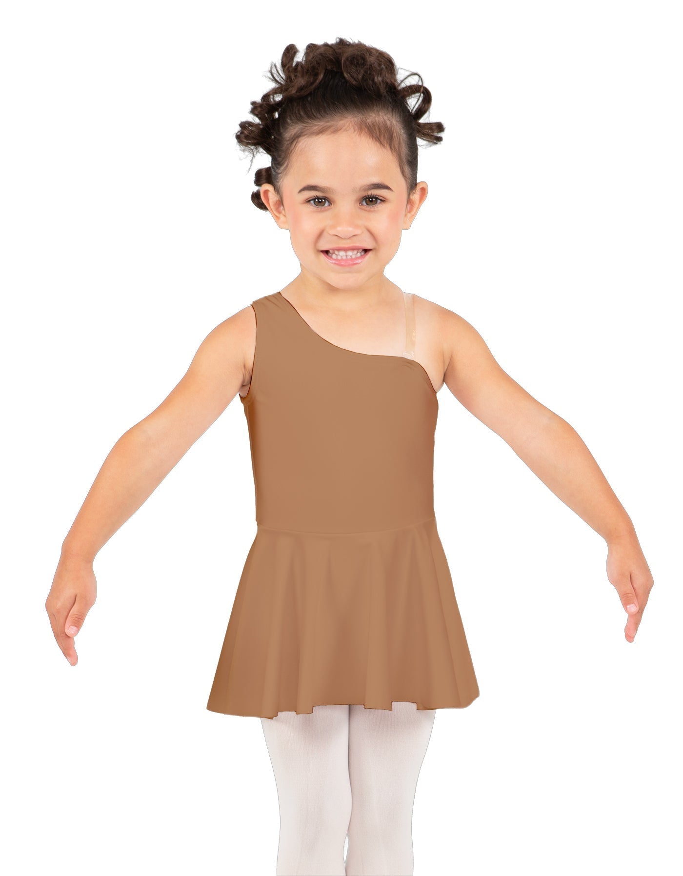 Solid Lycra One Shoulder Dress