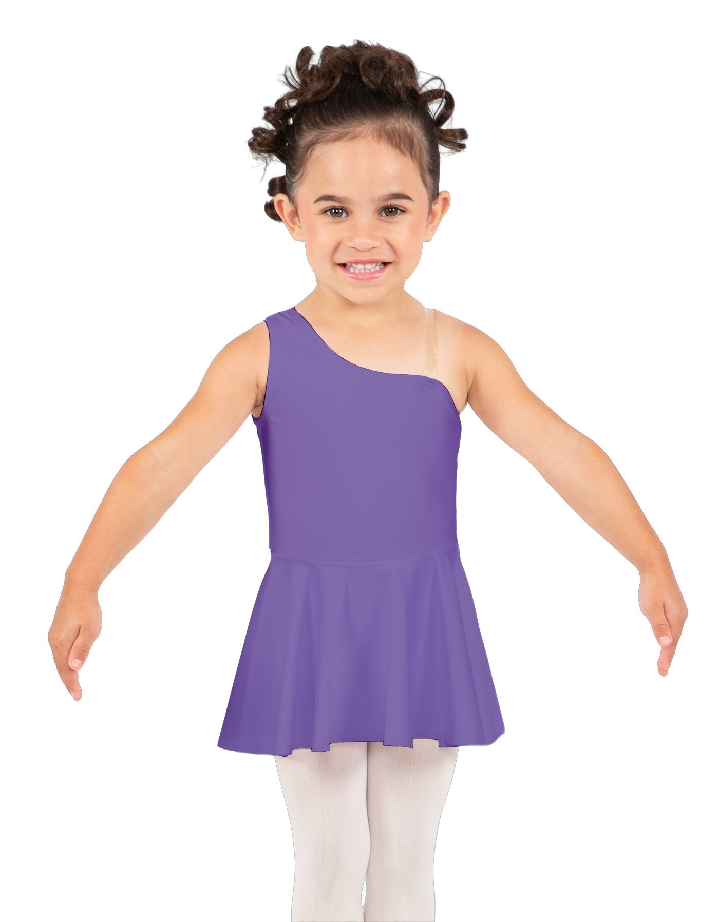 Solid Lycra One Shoulder Dress