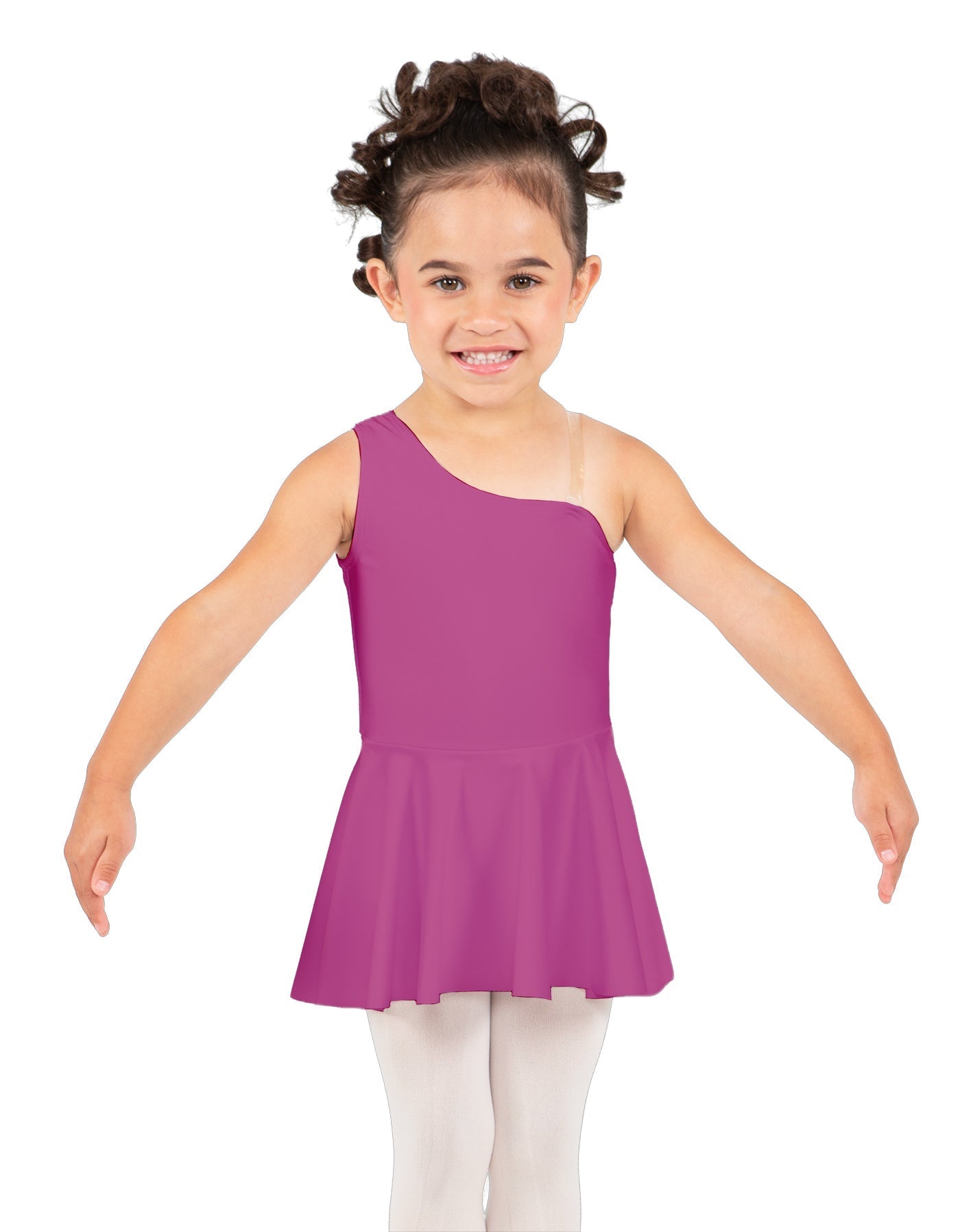 Solid Lycra One Shoulder Dress