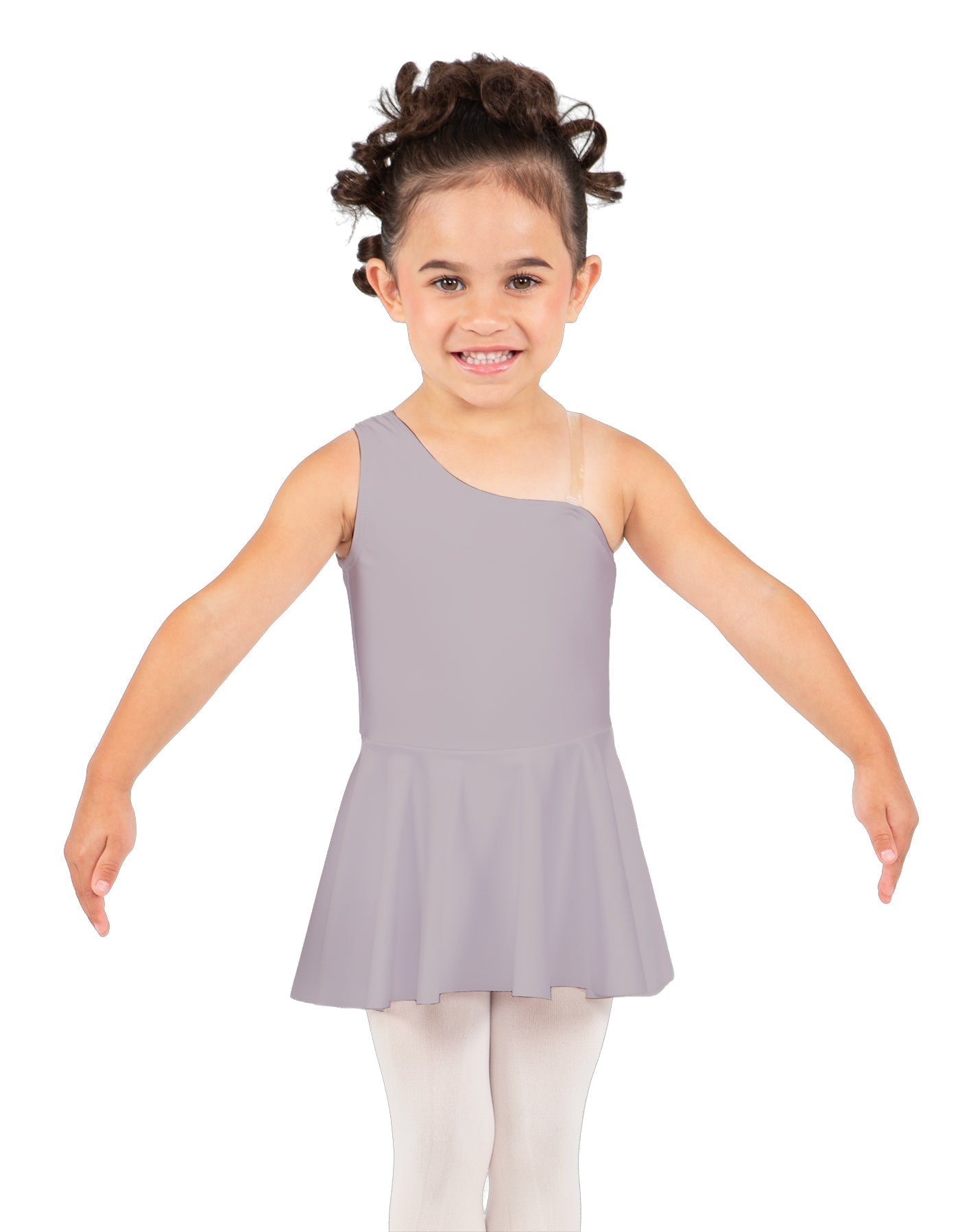 Solid Lycra One Shoulder Dress