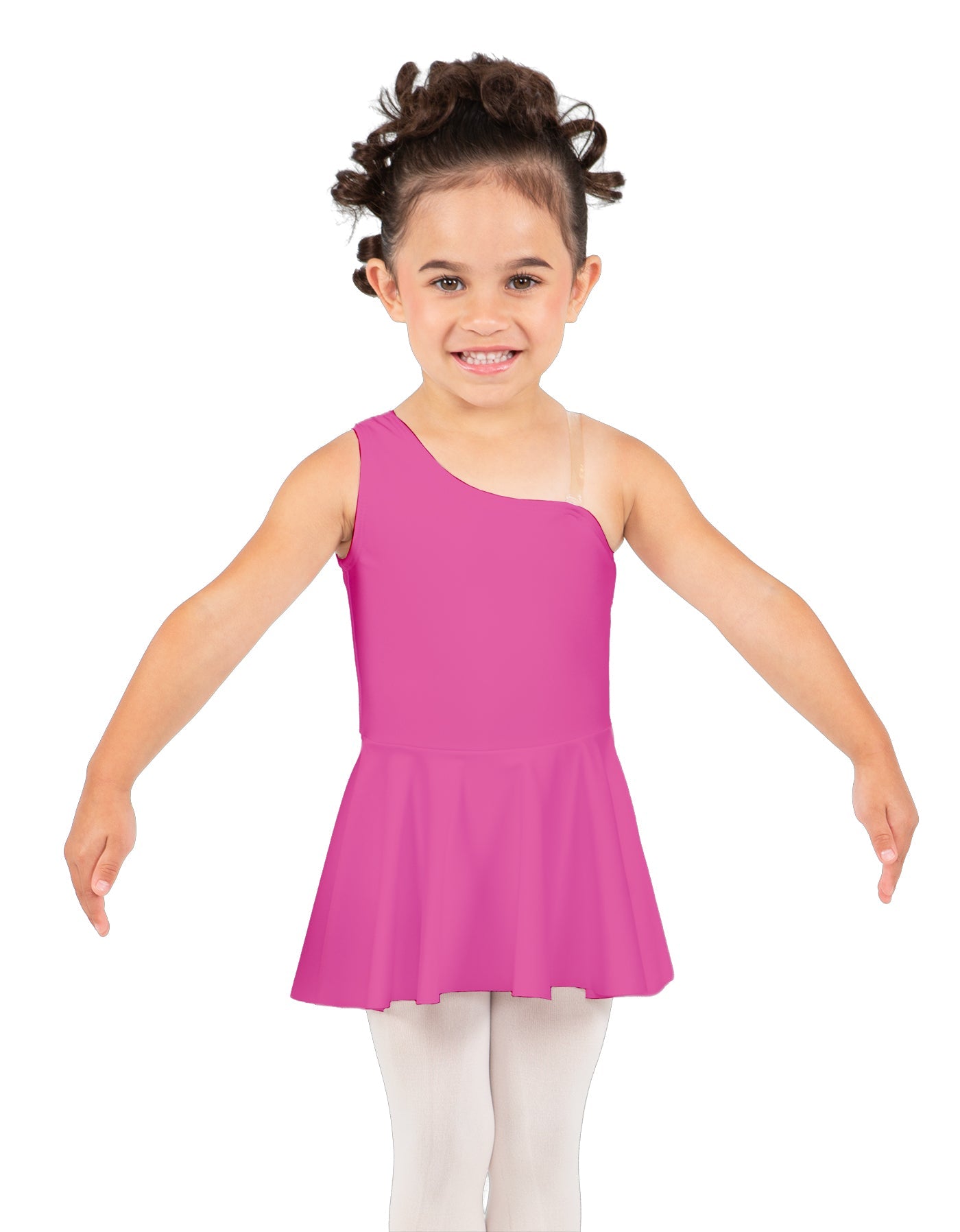Solid Lycra One Shoulder Dress