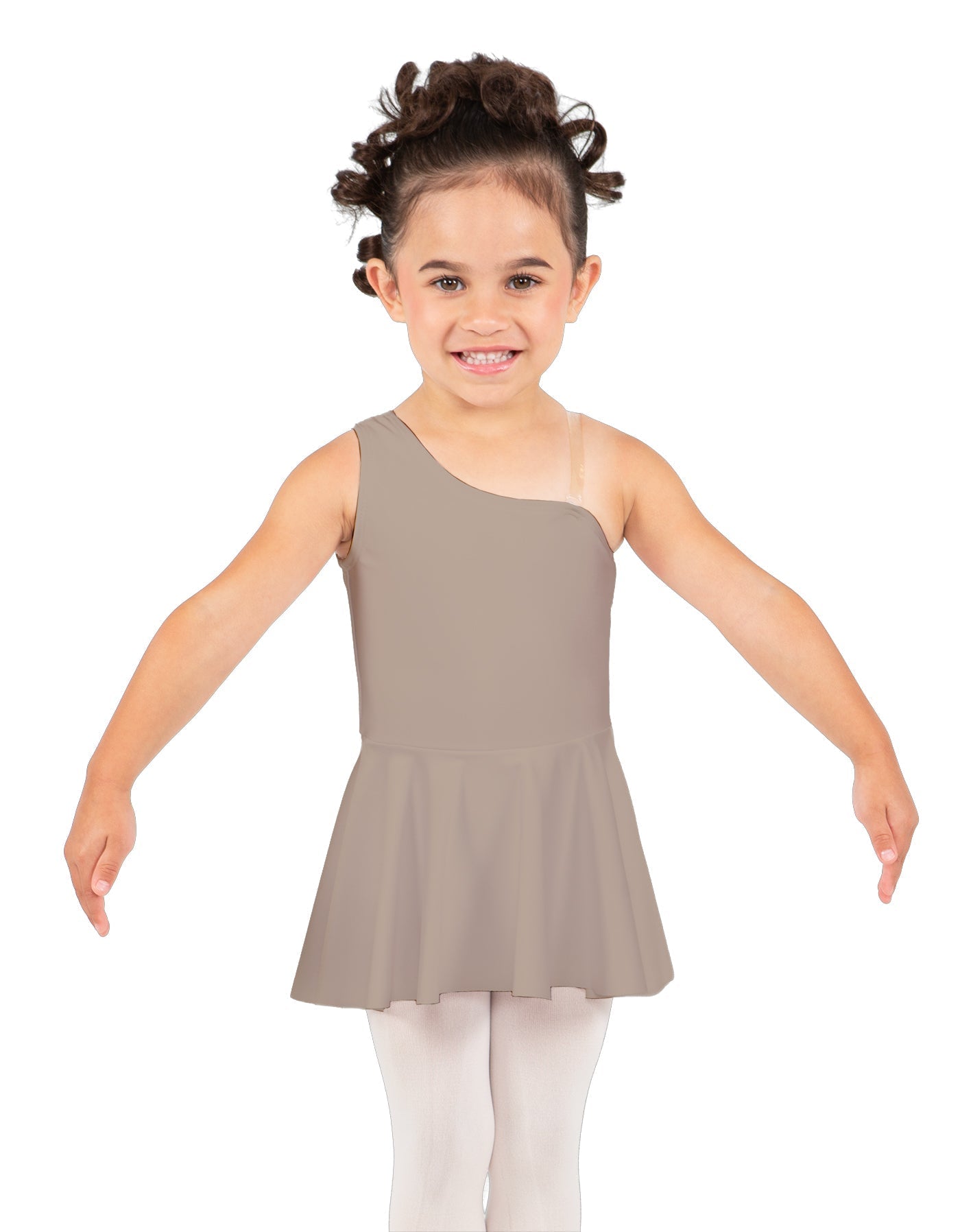 Solid Lycra One Shoulder Dress