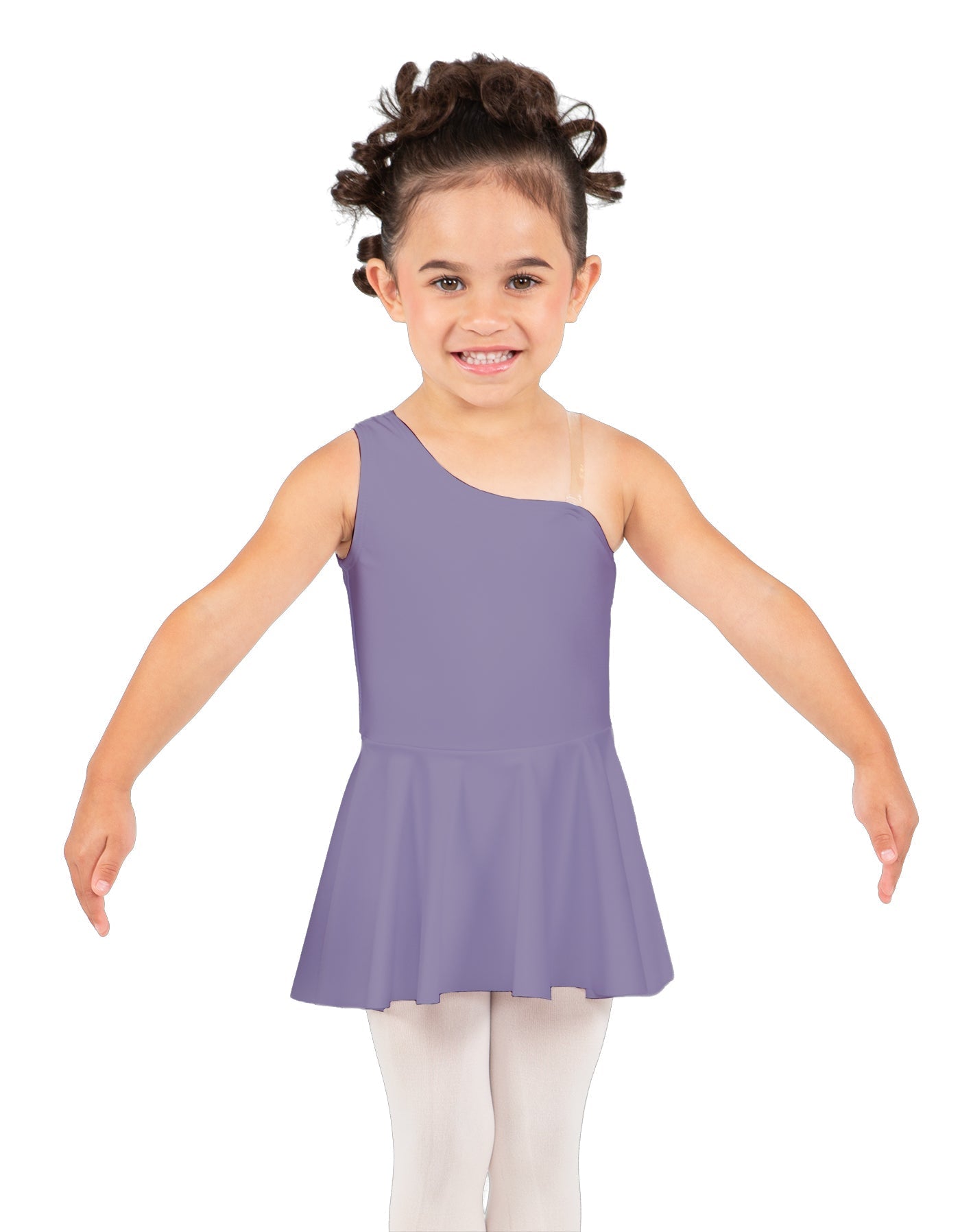 Solid Lycra One Shoulder Dress