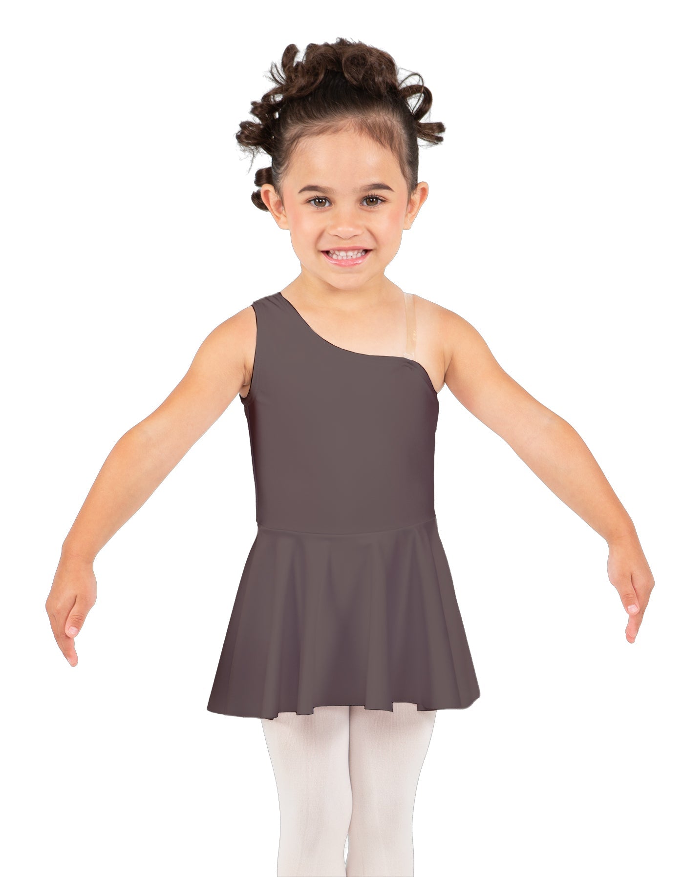 Solid Lycra One Shoulder Dress